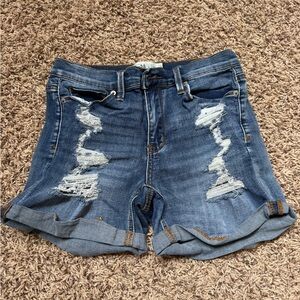 Mudd size 7 Denim Distressed Shorts